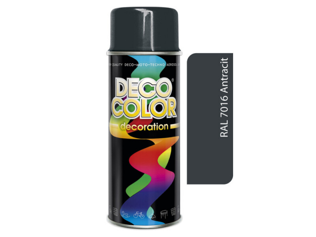 DECO COLOR sprej RAL 7016 antracit 400 ml